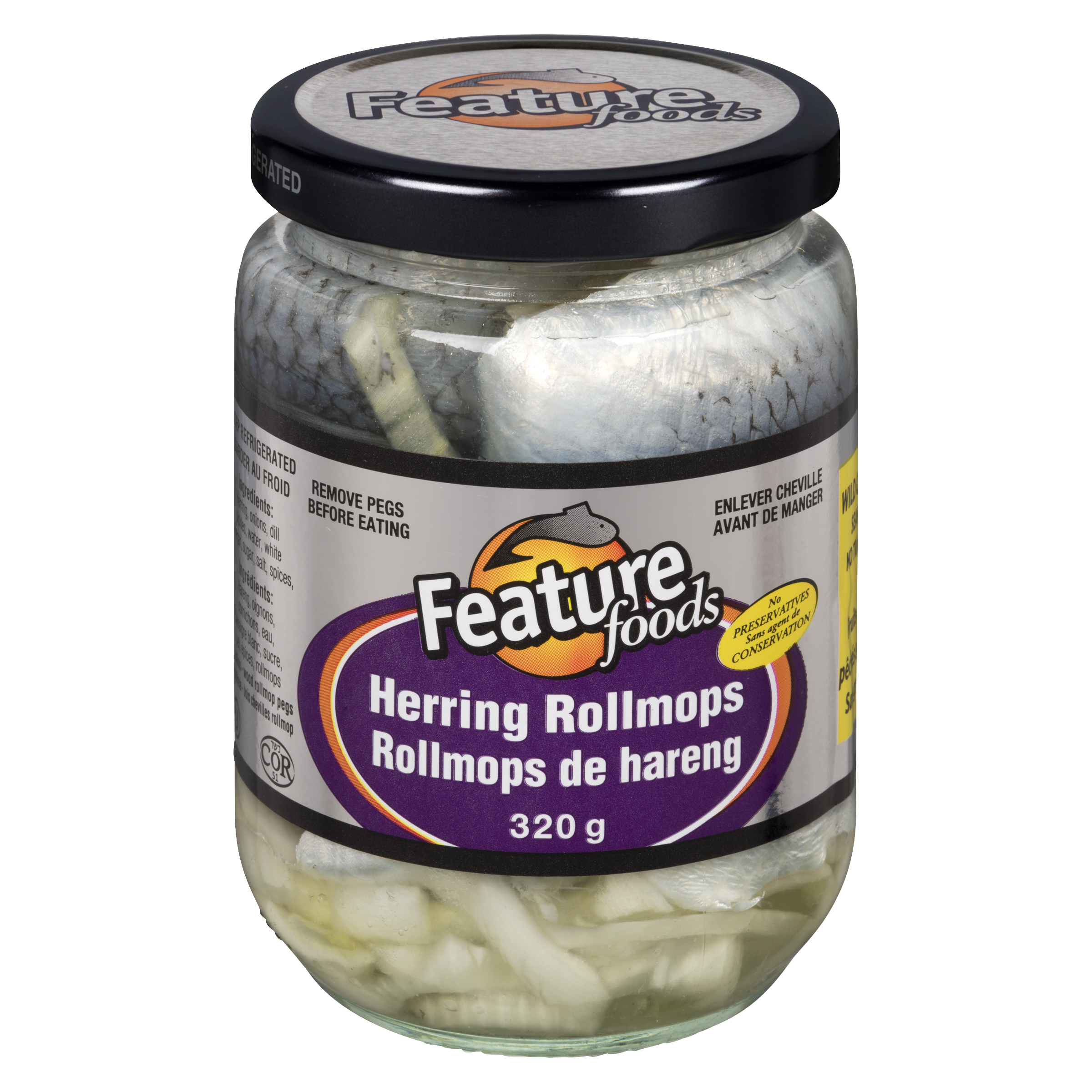 Feature Foods Herring Rollmops 320g Jar