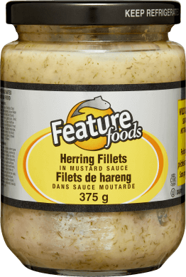 Feature Foods Herring Fillets in Mustard Sauce 375g Jar