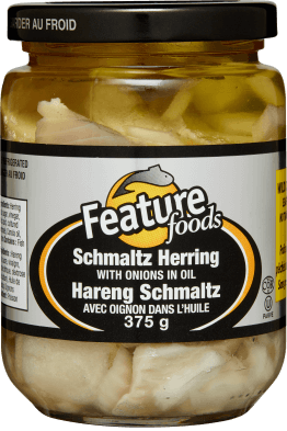 Feature Foods Schmaltz Herring with Onions in Oil 375g Jar