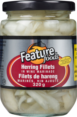 Feature Foods Herring Fillets in Wine Marinade 320g Jar