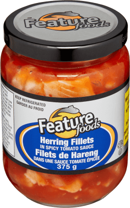 Feature Foods Herring Fillets in Spicy Tomato Sauce 375g Jar