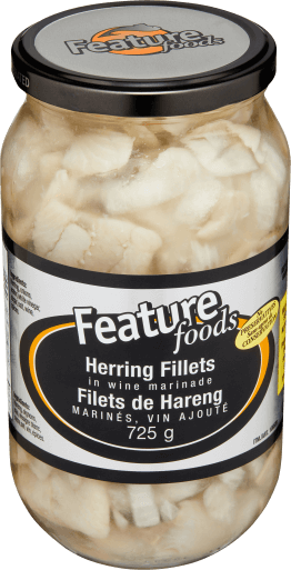 Feature Foods Herring Fillets in Wine Marinade 725g Jar