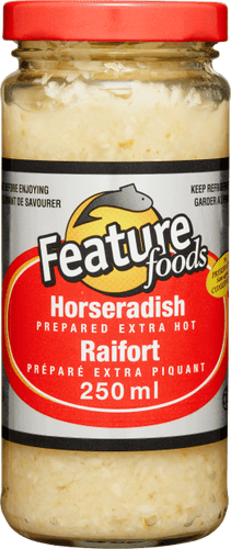 Feature Foods Extra Hot Horseradish 250mL Jar