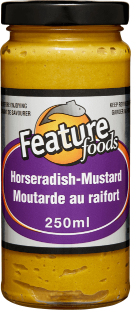 Feature Foods Horseradish Mustard 250g Jar