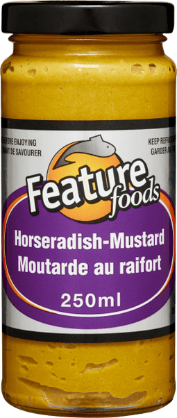 Feature Foods Horseradish Mustard 250g Jar