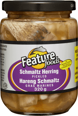 Feature Foods Pickled Schmaltz Herring 320g Jar